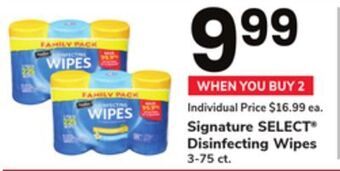 ACME Signature select® disinfecting wipes offer