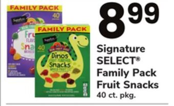 ACME Signature select® family pack fruit snacks offer