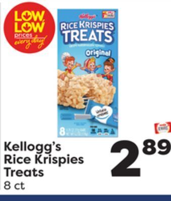 Weis Markets Kellogg's rice krispies treats offer