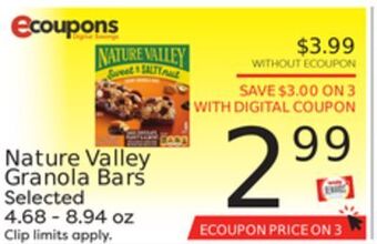 Weis Markets Nature valley granola bars offer