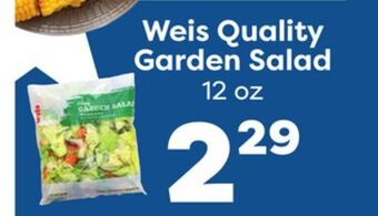 Weis Markets Weis quality garden salad offer