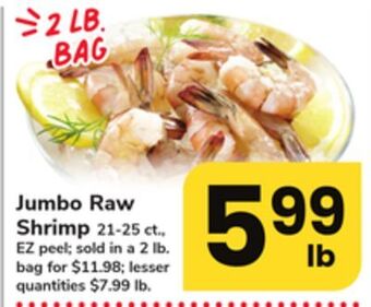 ACME Jumbo raw shrimp offer