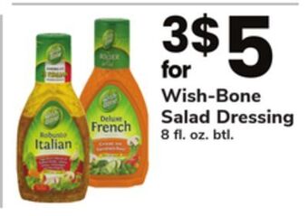 ACME Wish-bone salad dressing offer