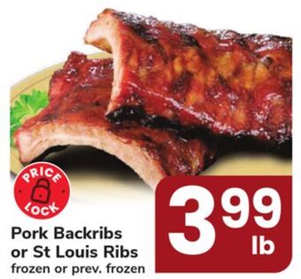 ACME Pork backribs or st louis ribs offer