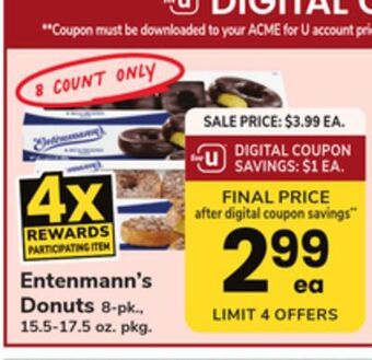 ACME Entenmann's donuts offer