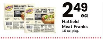 ACME Hatfield meat franks offer
