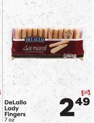 Weis Markets Delallo lady fingers offer