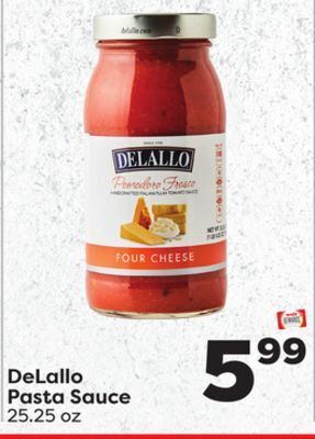 Weis Markets Delallo pasta sauce offer
