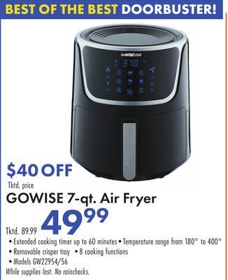 Boscov's Gowise 7-qt. air fryer offer
