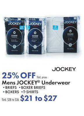 Boscov's Mens jockey® underwear offer