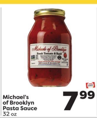 Weis Markets Michael's of brooklyn pasta sauce offer