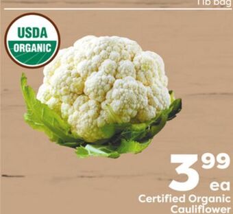 Weis Markets Organic cauliflower offer
