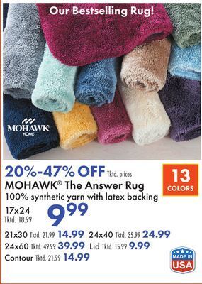 Boscov's Mohawk® the answer rug offer