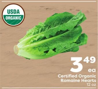 Weis Markets Certified organic romaine hearts offer