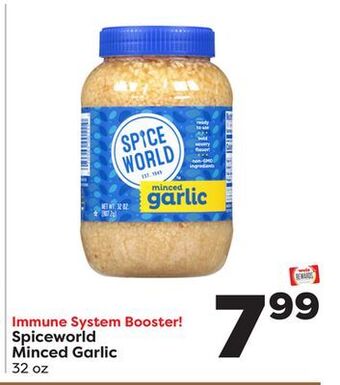 Weis Markets Spiceworld minced garlic offer