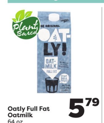 Weis Markets Oatly full fat oatmilk offer