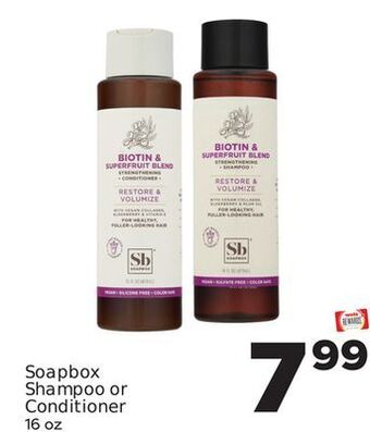 Weis Markets Soapbox shampoo or conditioner offer