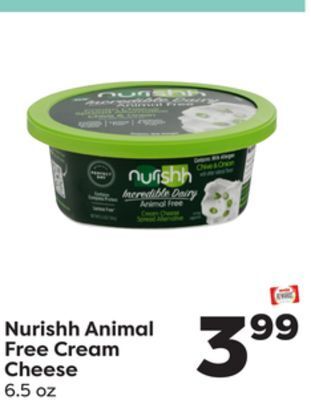Weis Markets Nurishh animal free cream cheese offer