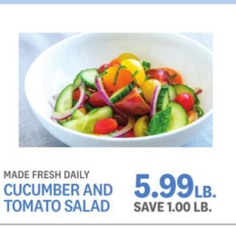 Kings Food Markets Cucumber and tomato salad offer