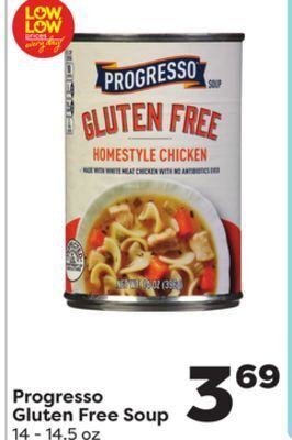 Weis Markets Progresso gluten free soup offer