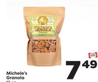 Weis Markets Michele's granola offer