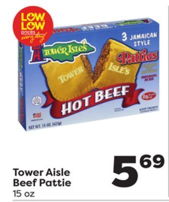 Weis Markets Tower aisle beef pattie offer