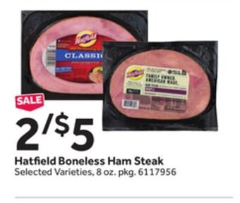 Stop&Shop Hatfield boneless ham steak offer