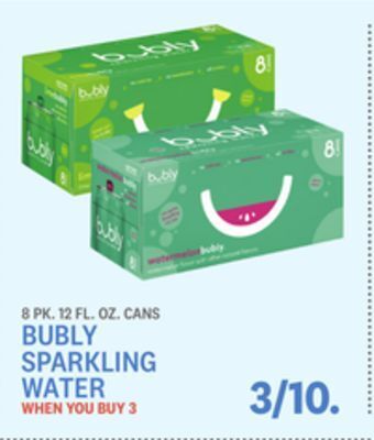 Kings Food Markets Bubly sparkling water offer