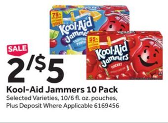 Stop&Shop Kool-aid jammers 10 pack offer