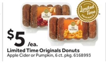 Stop&Shop Limited time originals donuts offer