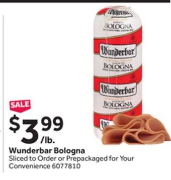 Stop&Shop Wunderbar bologna offer