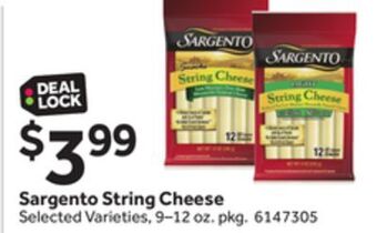 Stop&Shop Sargento string cheese offer
