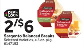 Stop&Shop Sargento balanced breaks offer