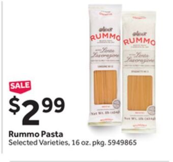 Stop&Shop Rummo pasta offer