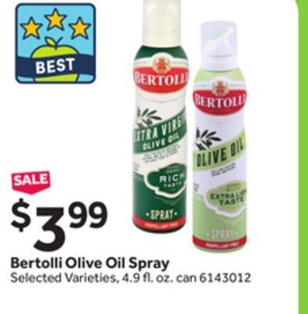 Stop&Shop Bertolli olive oil spray offer