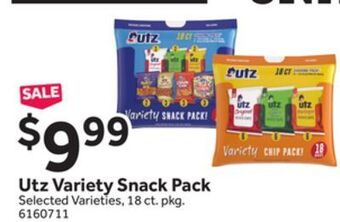 Stop&Shop Utz variety snack pack offer