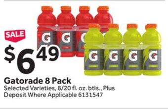 Stop&Shop Gatorade 8 pack offer