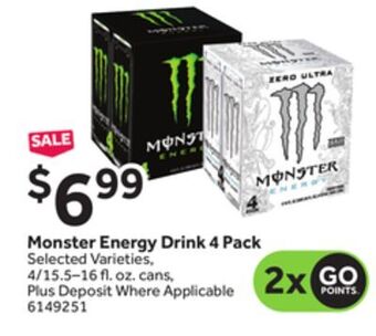 Stop&Shop Monster energy drink offer