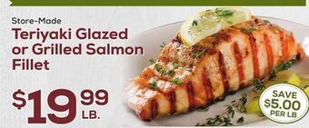 DeCicco &amp; Sons Teriyaki glazed or grilled salmon fillet offer