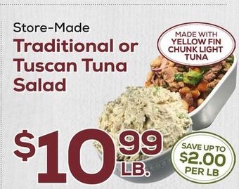 DeCicco & Sons Traditional or tuscan tuna salad offer