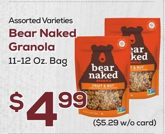 DeCicco & Sons Bear naked granola offer