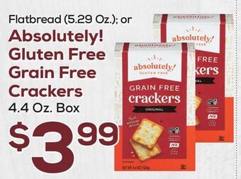 DeCicco & Sons Absolutely! gluten free grain free crackers 4.4 oz. box offer
