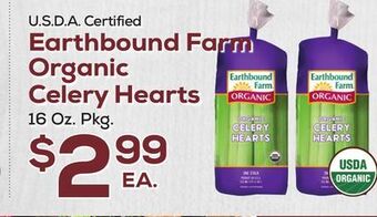 DeCicco & Sons Earthbound farm organic celery hearts offer
