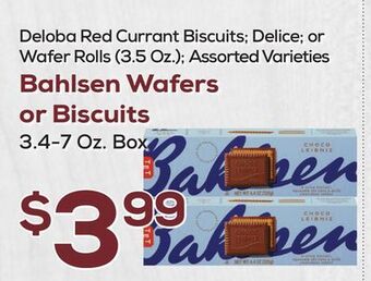DeCicco & Sons Bahlsen wafers or biscuits 3.4-7 oz. box offer