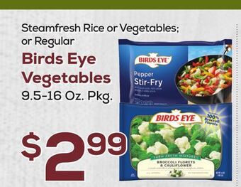DeCicco & Sons Birds eye vegetables offer