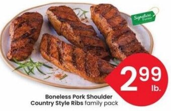 Albertsons Boneless Pork Shoulder Country Style Ribs family pack offer