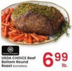 Albertsons USDA CHOICE Beef Bottom Round Roast boneless offer