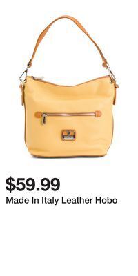 TJ Maxx Made in italy leather hobo offer