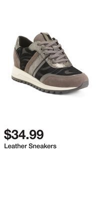 TJ Maxx Leather sneakers offer