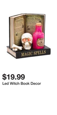 TJ Maxx Led witch book decor offer
